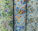 The Garden Of Shakespeare Cotton Green Blue Grey Fabric Group1 Copy