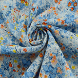 The Garden Of Shakespeare Cotton Lawn Blue Fabric Cud Copy