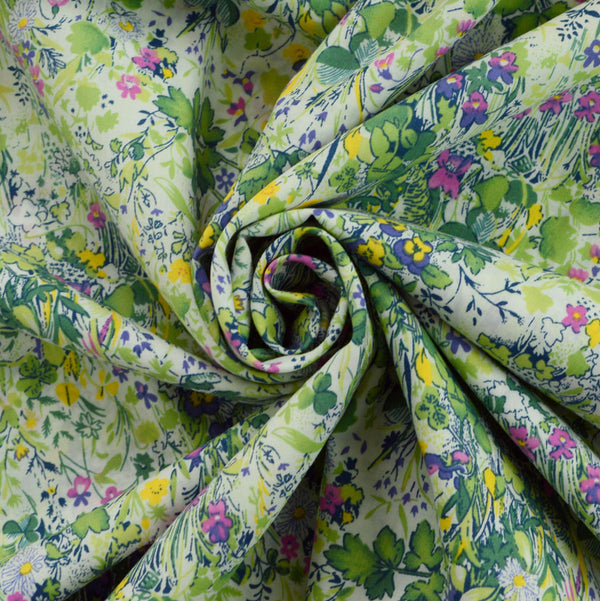 The Garden Of Shakespeare Cotton Lawn Green Fabric Cud Copy