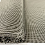 The Rachel Houndstooth Microdolly Brown Cream Stretch Dress Fabric Close Up Bolt Fabric Photo Custom