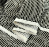 The Rachel Houndstooth Microdolly Brown Cream Stretch Dress Fabric Close Up Fabric Photo Custom