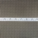 The Rachel Houndstooth Microdolly Brown Cream Stretch Dress Fabric Scale Close Up Fabric Photo Custom