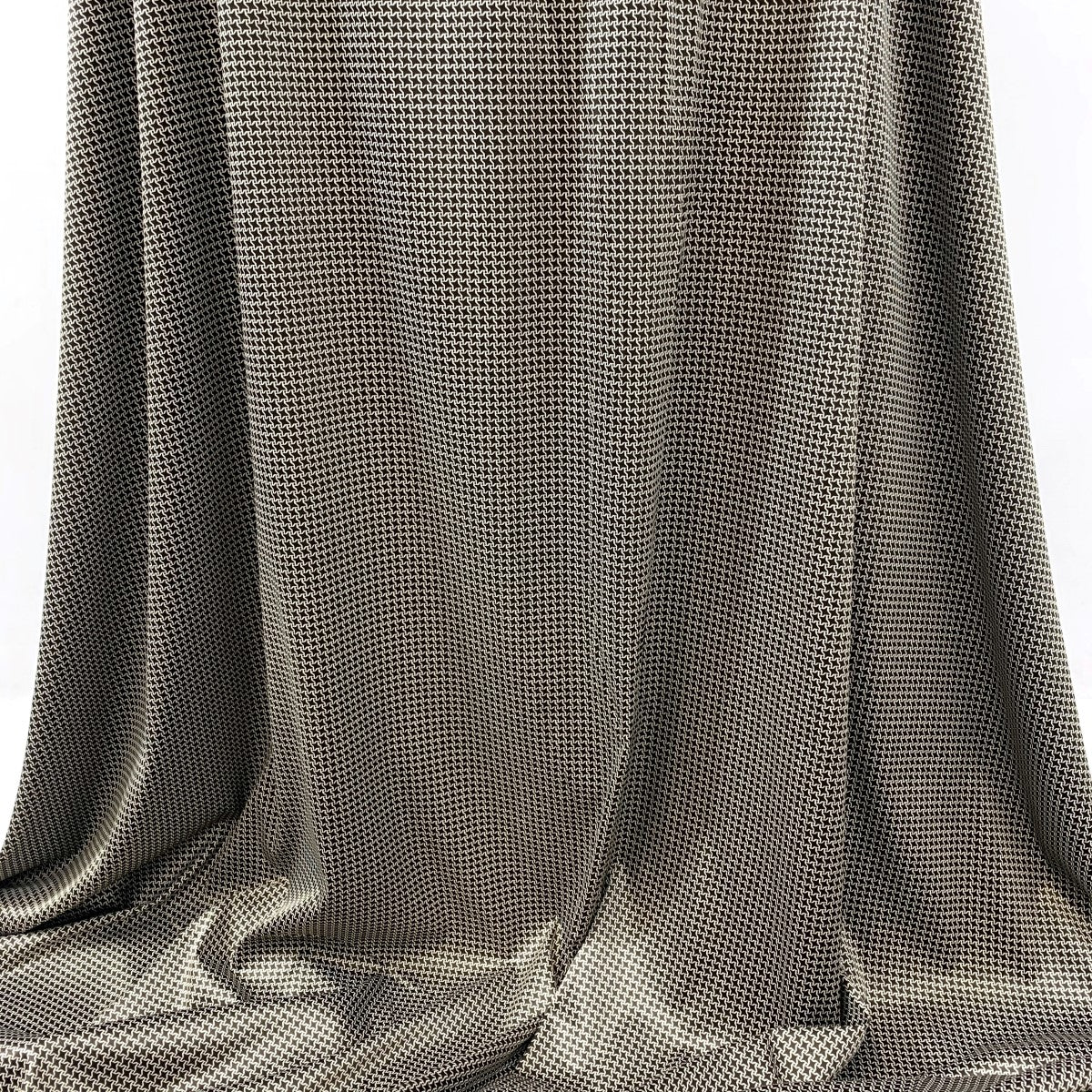 The Rachel Houndstooth Microdolly Brown Cream