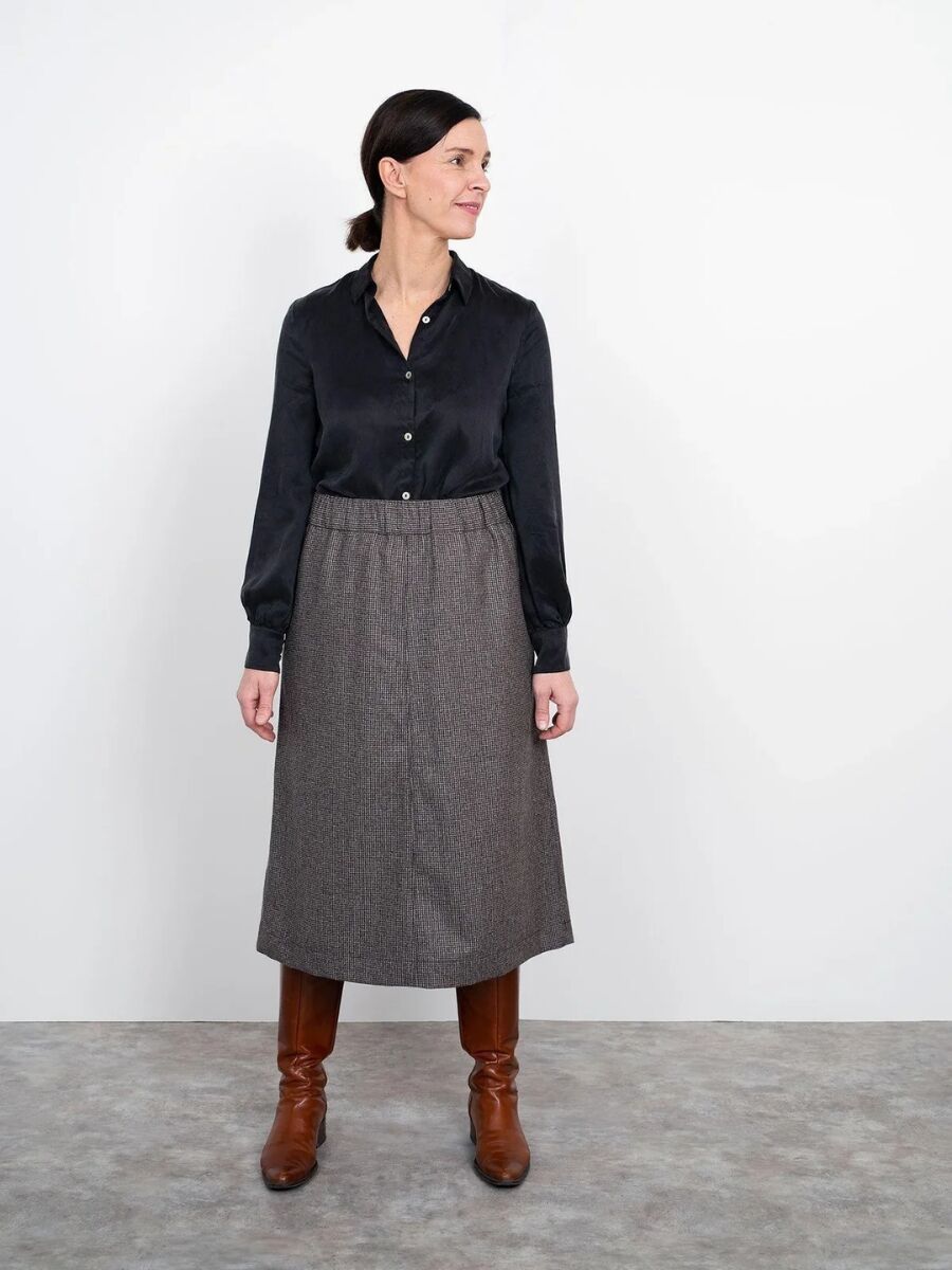 The Assembly Line A Line Midi Skirt Pattern 2