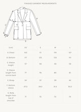 The Assembly Line Blazer Sewing Pattern Chart