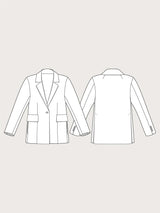 The Assembly Line Blazer Sewing Pattern Sketch