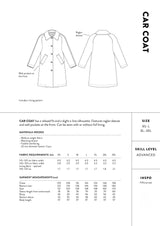 The Assembly Line Car Coat Sewing Pattern Back