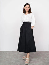 The Assembly Line Elastic Waist Maxi Skirt Pattern 2