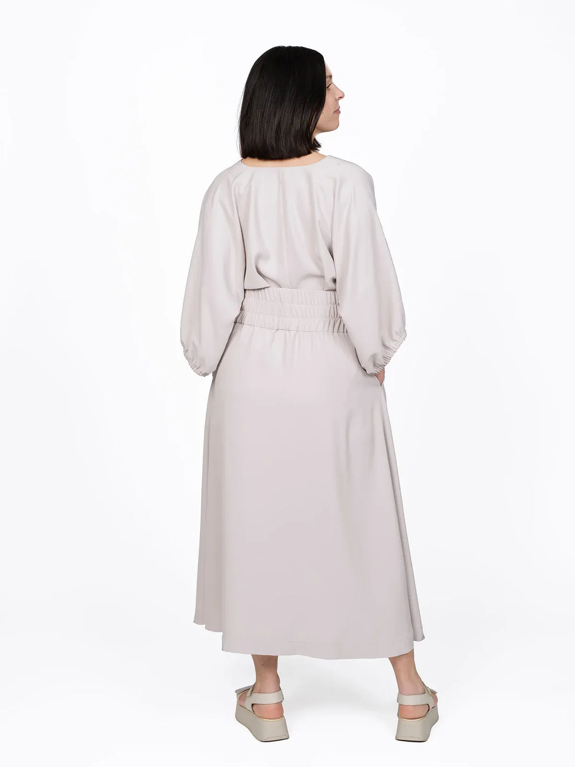 The Assembly Line Elastic Waist Maxi Skirt Pattern 6