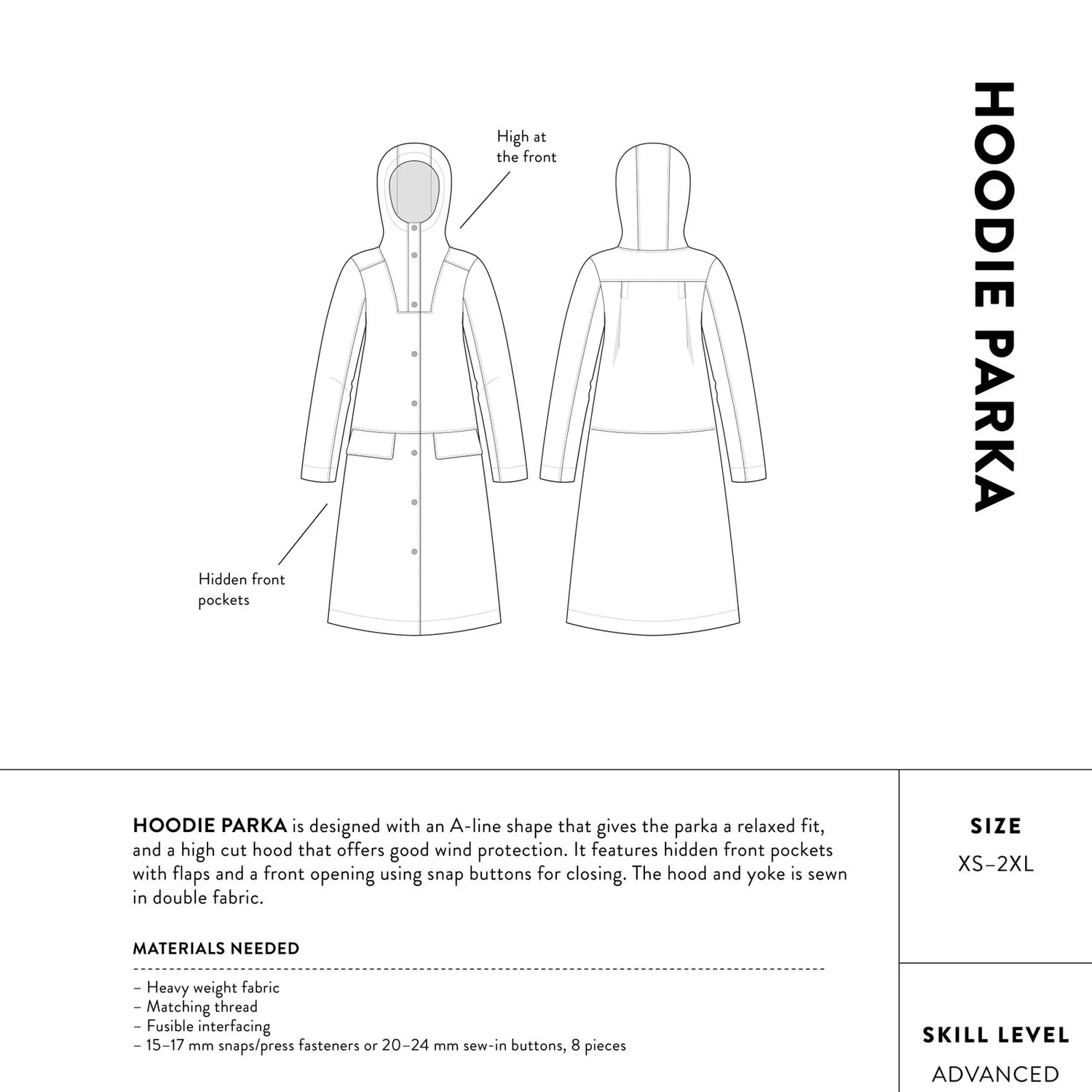The Assembly Line Hoodie Parka Back