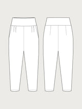 The Assembly Line Pleated Trousers Pattern Sketch