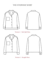 The Avid Seamstress The Everyday Shirt Sketch