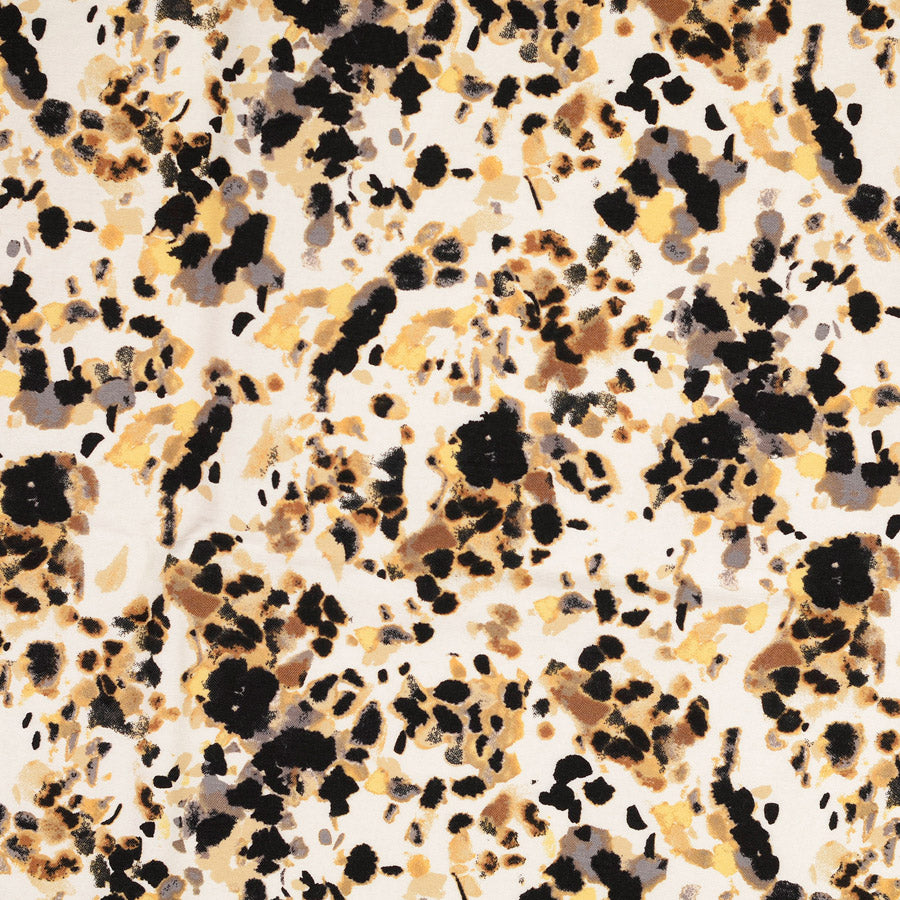 The big stretch brown abstract viscose polyamide elastane dress fabric