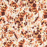 The big stretch coral abstract viscose polyamide elastane dress fabric