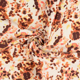 The big stretch coral abstract viscose polyamide elastane dress fabric twist