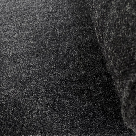 The Blooming Heather Wool Tweed British Black Suiting Fabric Roll
