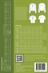 The Patina Blouse Pattern By Friday Pattern Company Back Cover