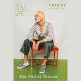 The Patina Blouse Pattern By Friday Pattern Company Front Cover 2
