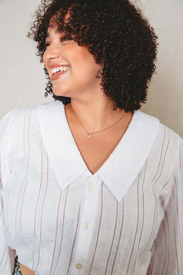 The Patina Blouse Pattern By Friday Pattern Company Model 2