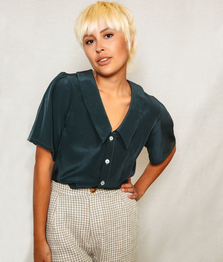The Patina Blouse Pattern By Friday Pattern Company Model 4
