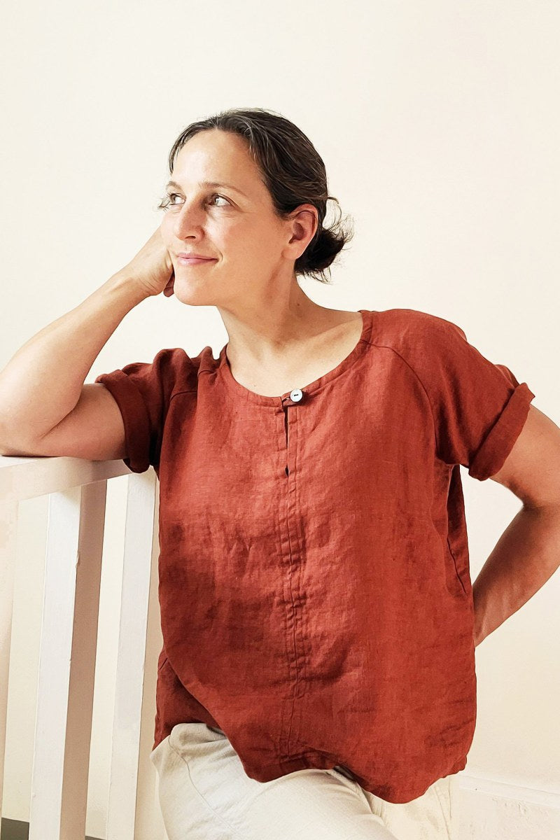The Remy Raglan Top Pattern By Sew House Model 1