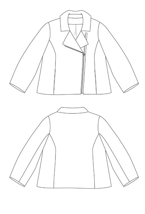 The Sewing Workshop Brando Jacket Pattern Sketch