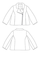 The Sewing Workshop Brando Jacket Pattern Sketch