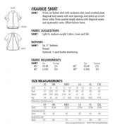 The Sewing Workshop Frankie Shirt Pattern Back