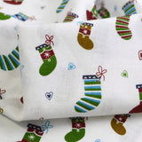 Three Of A Kind Stockings Cotton White Stockings Multicoloured Fabric Close Up Fabric Photo