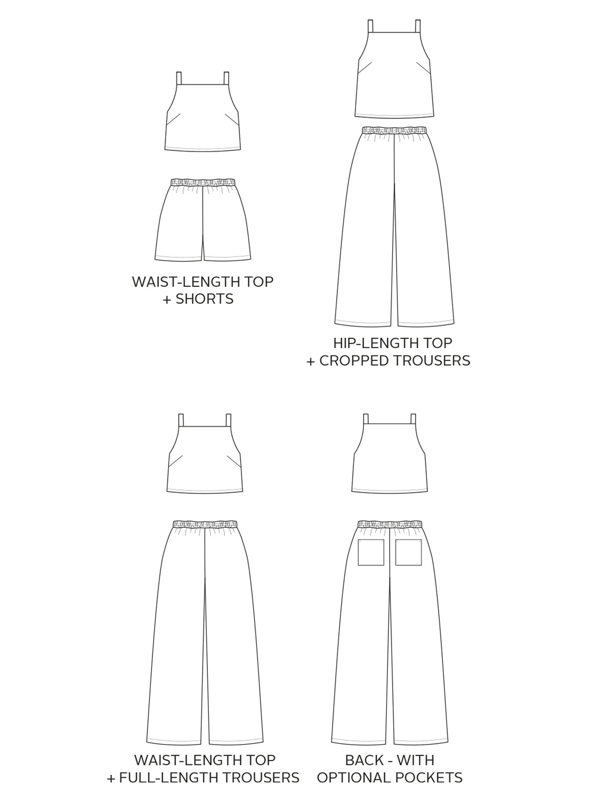 Tilly And The Buttons Esti Co Ord Pattern Drawing