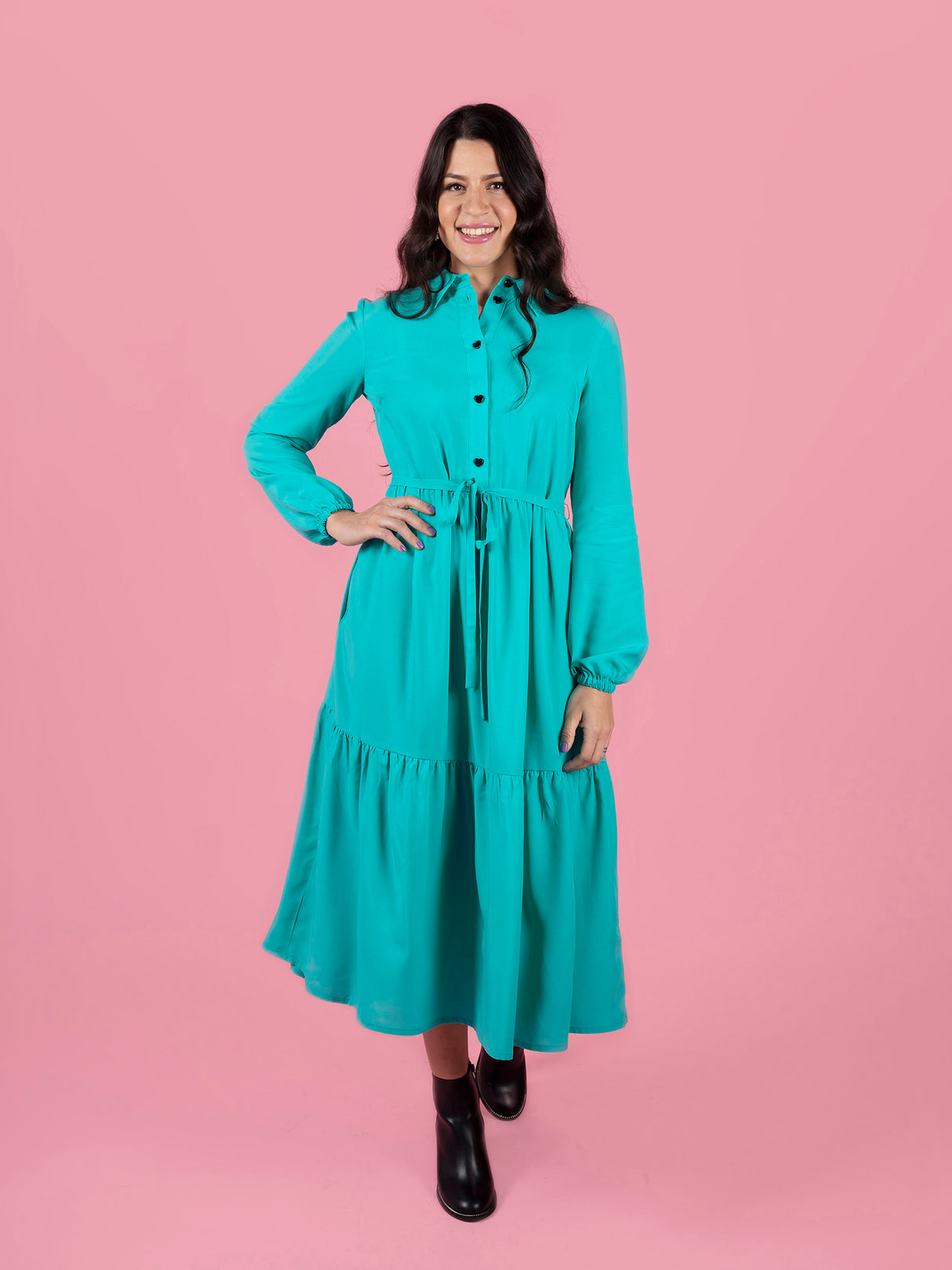 Tilly And The Buttons Lyra Shirt Dress Pattern 1