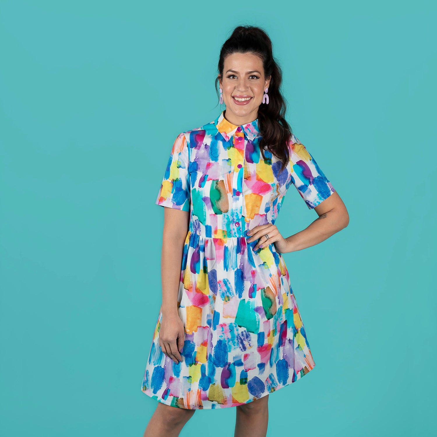 Tilly And The Buttons Lyra Shirt Dress Pattern 13