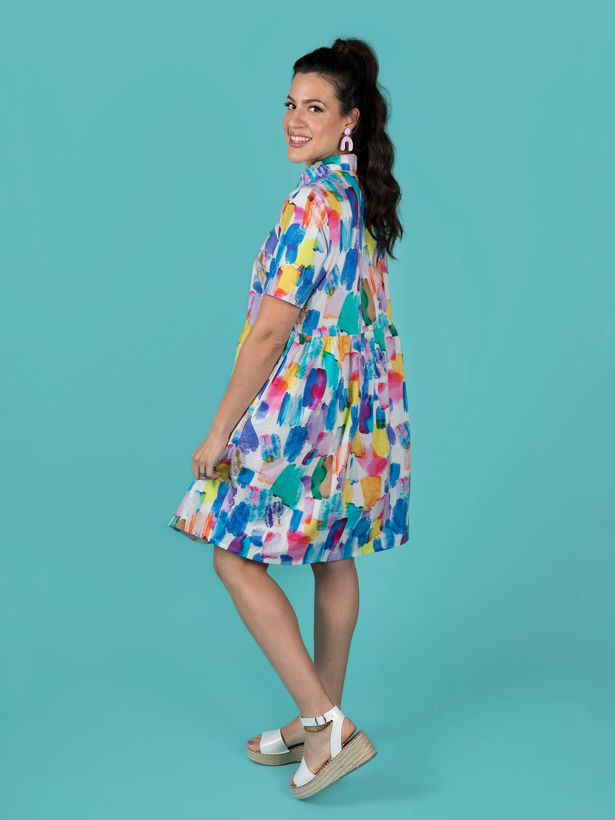 Tilly And The Buttons Lyra Shirt Dress Pattern 14