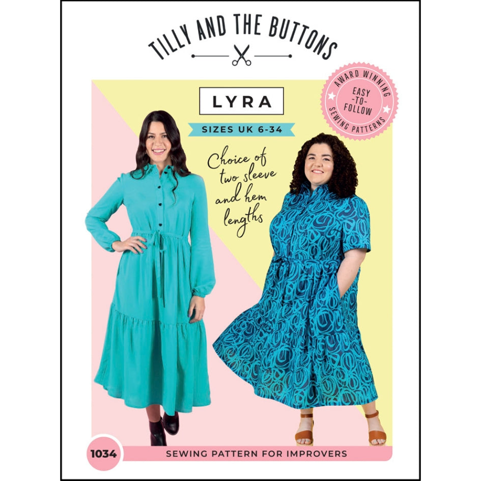 Tilly And The Buttons Lyra Shirt Dress Pattern Cover