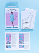 Tilly And The Buttons Martha Dress Pattern Flatlay