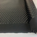 Time Warp Ex Designer Large Shiny Black Dots Polyester Spandex Roll