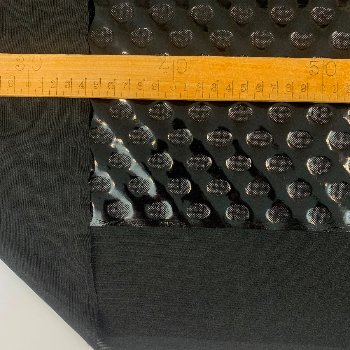 Time Warp Ex Designer Large Shiny Black Dots Polyester Spandex Scale