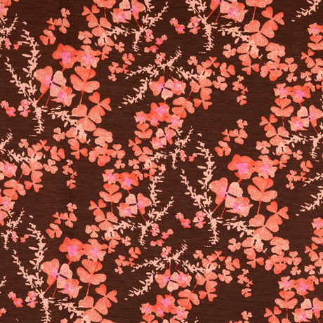 Tokyo Flow Jersey Elastic Pink Dressmaking Fabric Pattern
