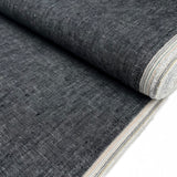 Traditional Linen Dark Grey Rami Woven Dress Fabric Bolt