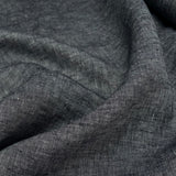 Traditional Linen Dark Grey Rami Woven Dress Fabric