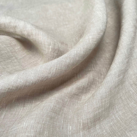 Traditional linen natural stone rami woven dress fabric cu