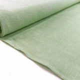 Traditional Linen Spearmint Green Plain Woven Dress Fabric Bolt