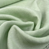 Traditional Linen Spearmint Green Plain Woven Dress Fabric