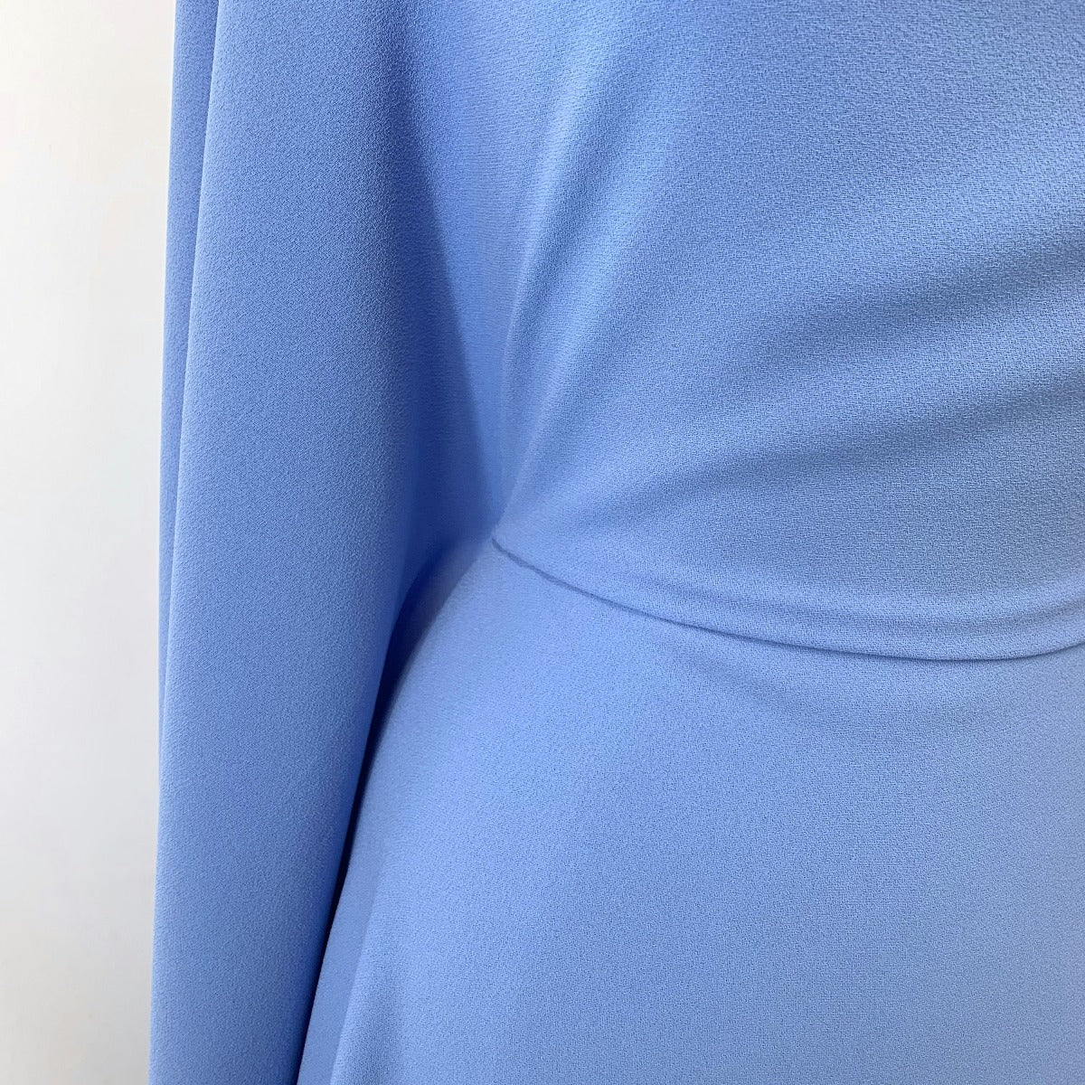 Triple Crepe Cornflower Blue Polyester Dress Fabric Close Up 322858C3 44A4 4Af7 8A42 9826F1D6Ce3D
