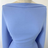 Triple Crepe Cornflower Blue Polyester Dress Fabric Neck 23467832 3334 4822 Afa3 0B06B7C79165