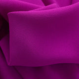 Triple Crepe Fuschia Polyester Triple Crepe Vibrant Fuschia Dress Fabric Cu