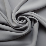 Triple Crepe Silver Crepe Dress Fabric Cud