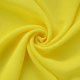 Triple Crepe Summer Lemon Polyester Triple Crepe Bright Yellow Dress Fabric Cud