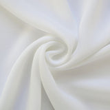 Triple Crepe White Polyester White Triple Crepe Dress Fabric Cud