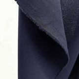 Triple Crepe Dressmaking Fabric Navy Hang2